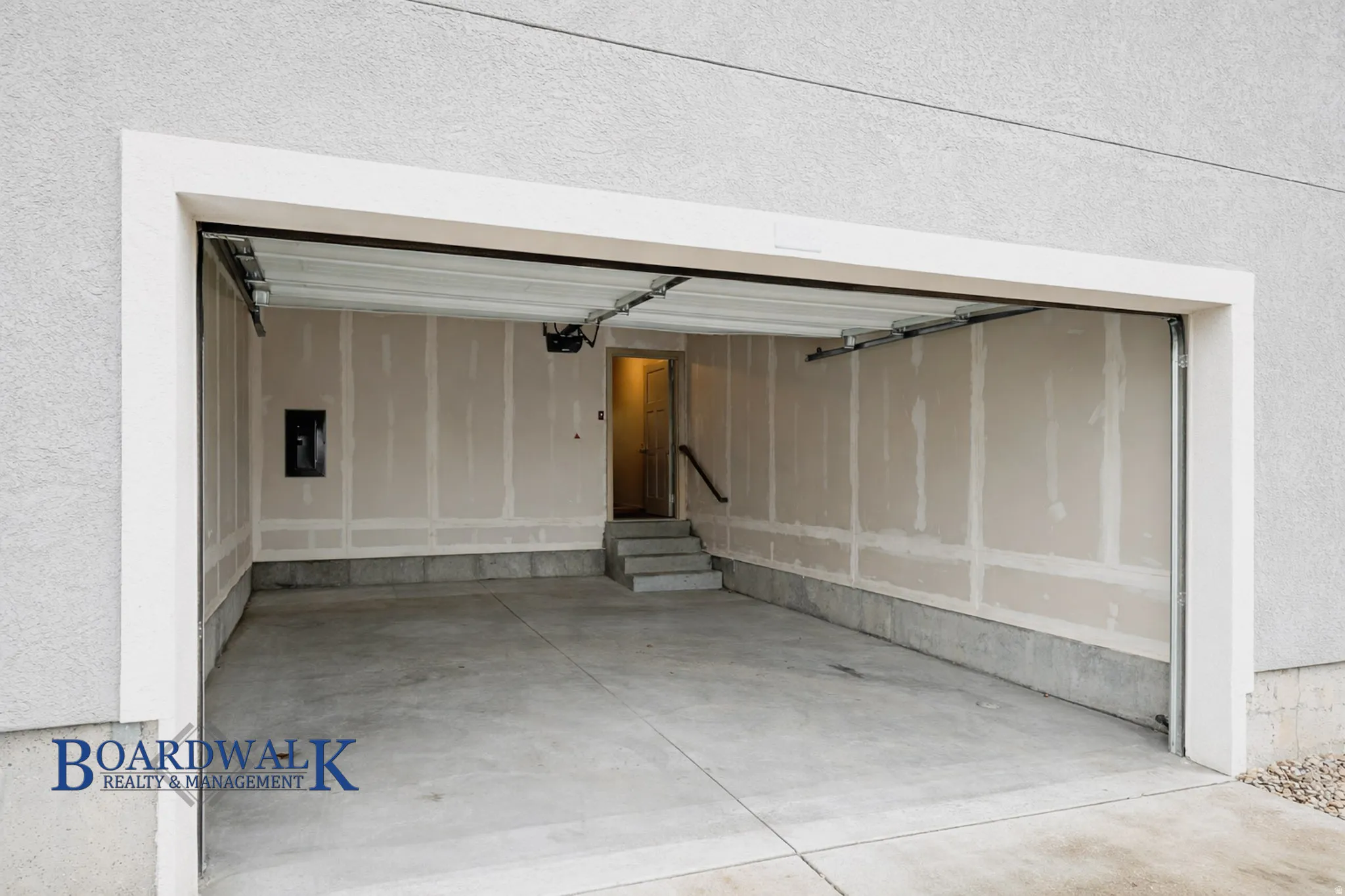 Garage with electric panel