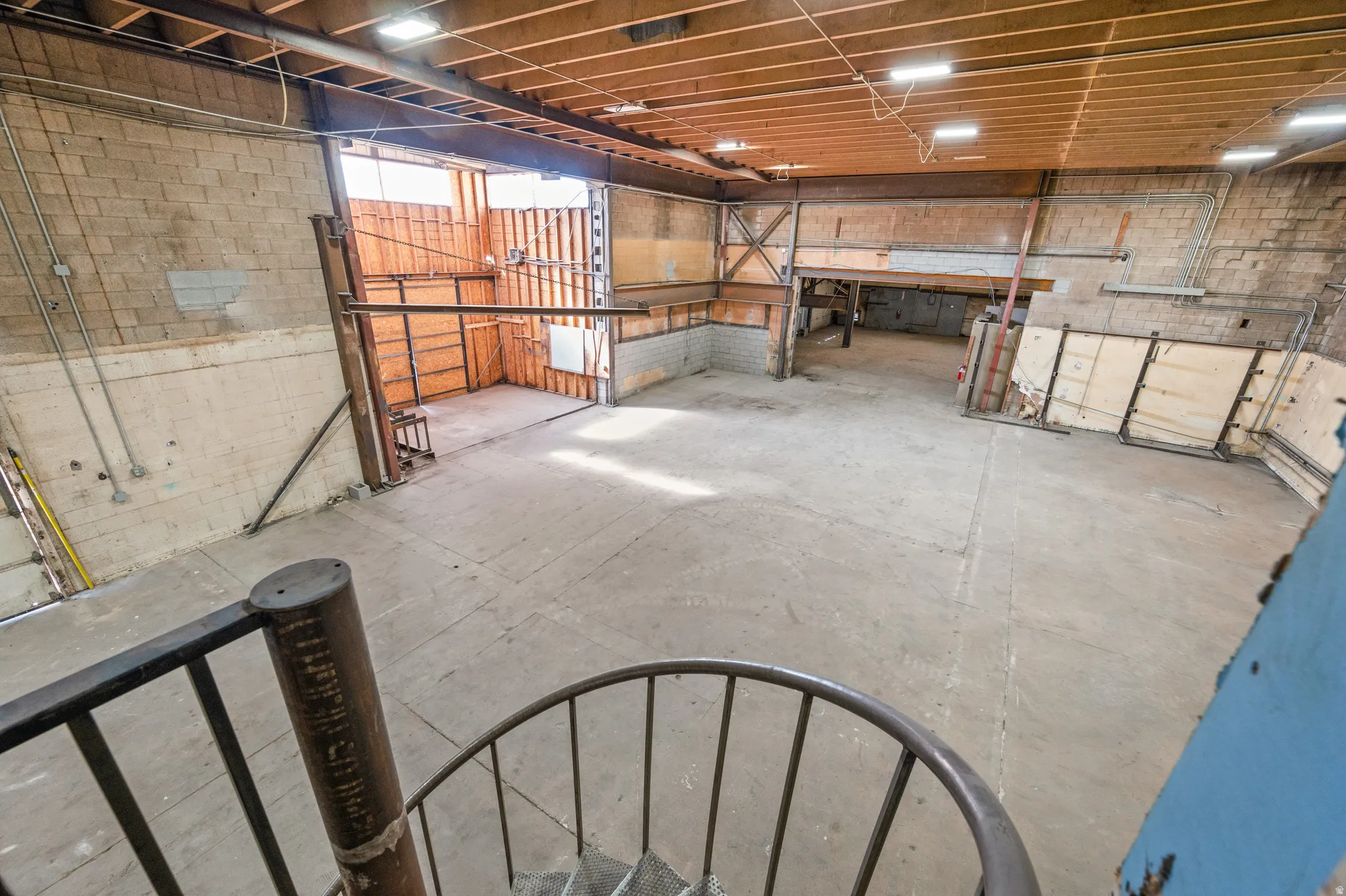 View of below grade area