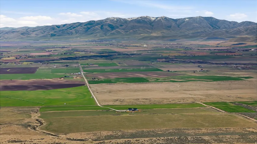 View of mountain background with rural landscape