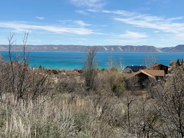 Water view with a mountainous background