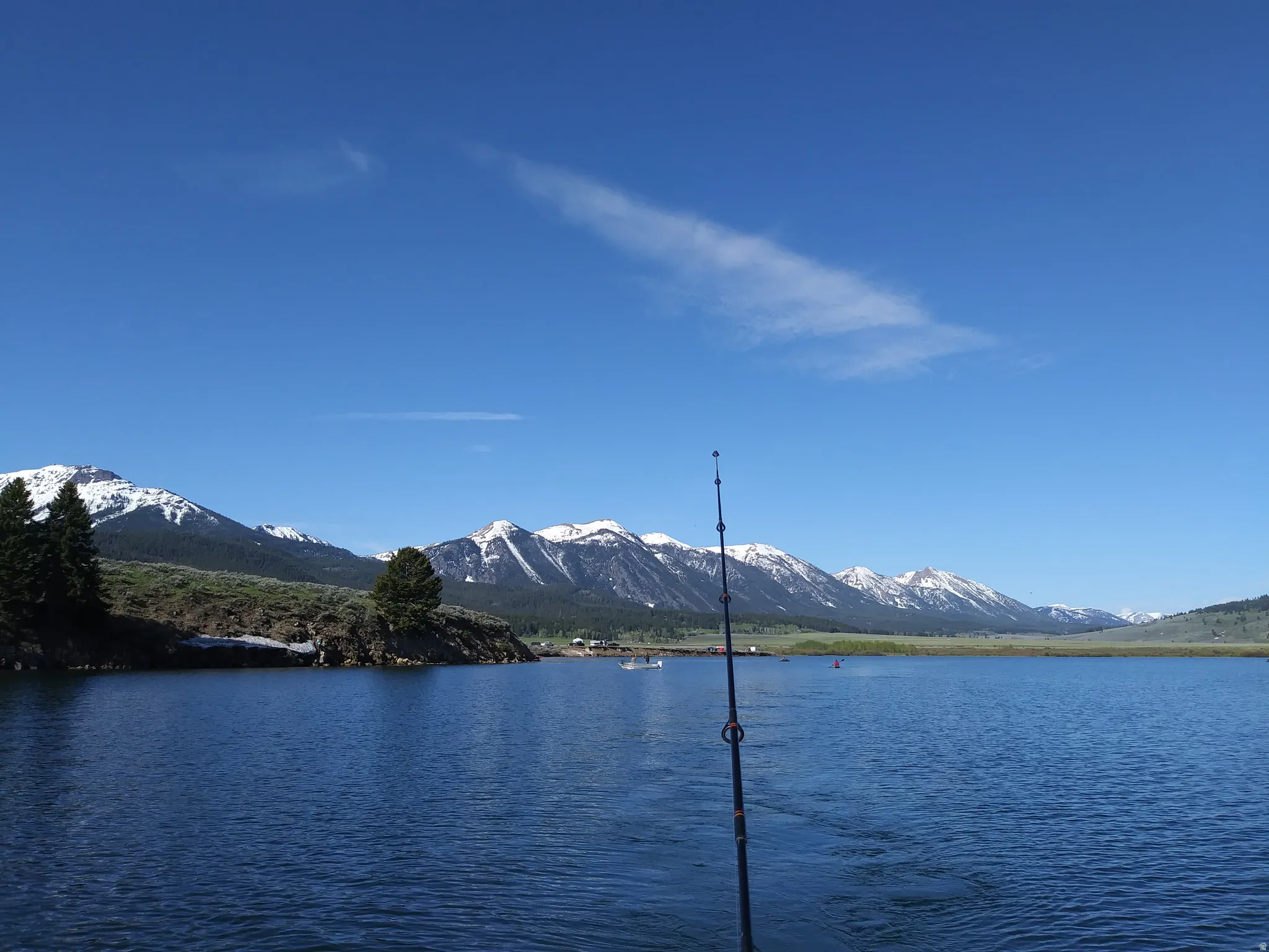 Water view with mountains