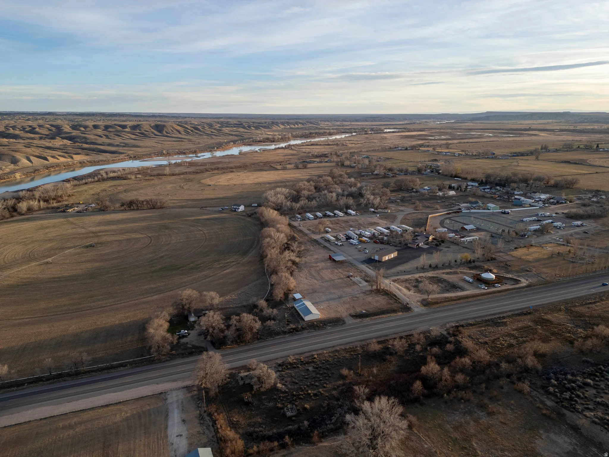 View of rural area featuring a nearby body of water