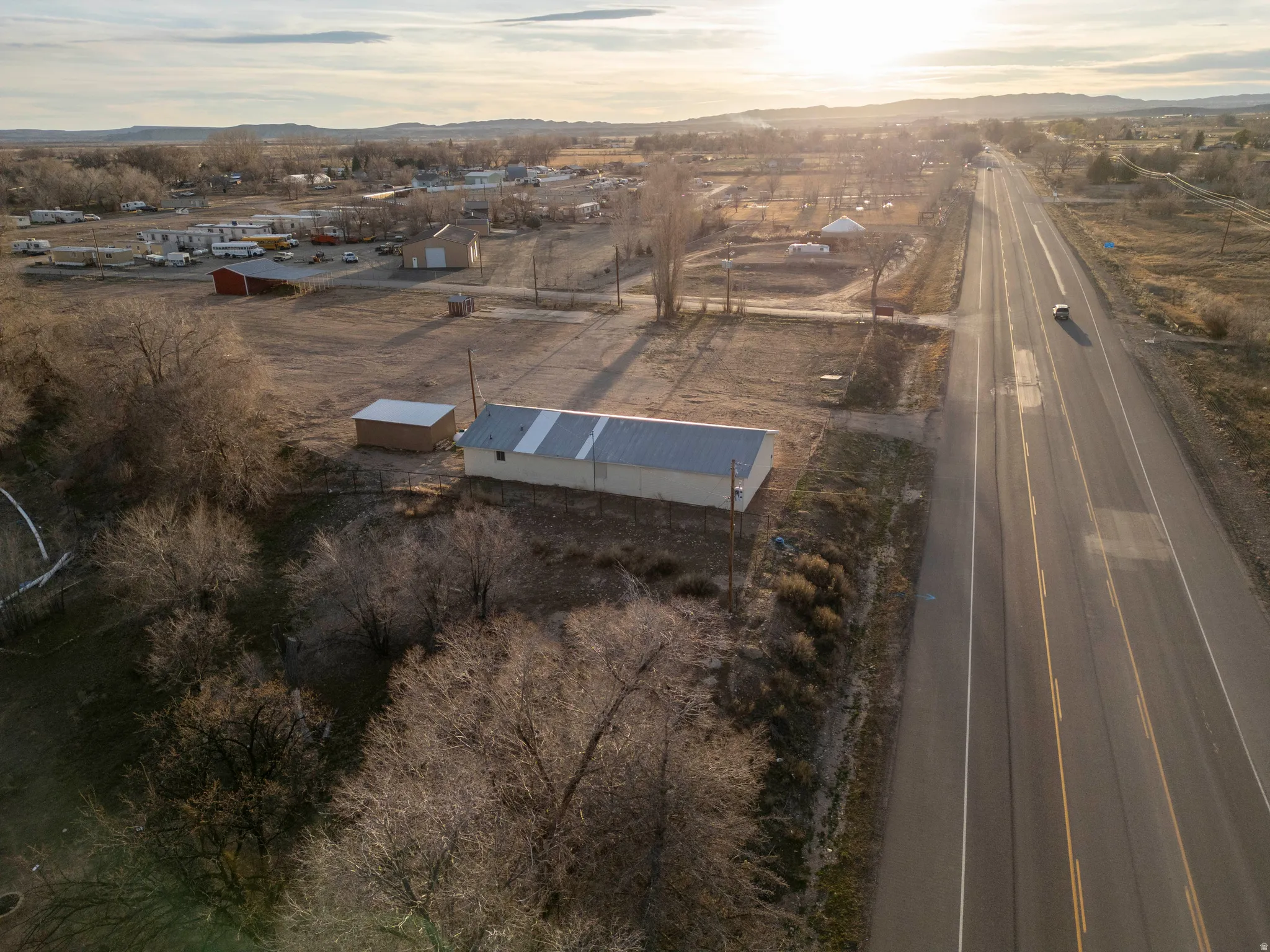 Bird's eye view of mountains
