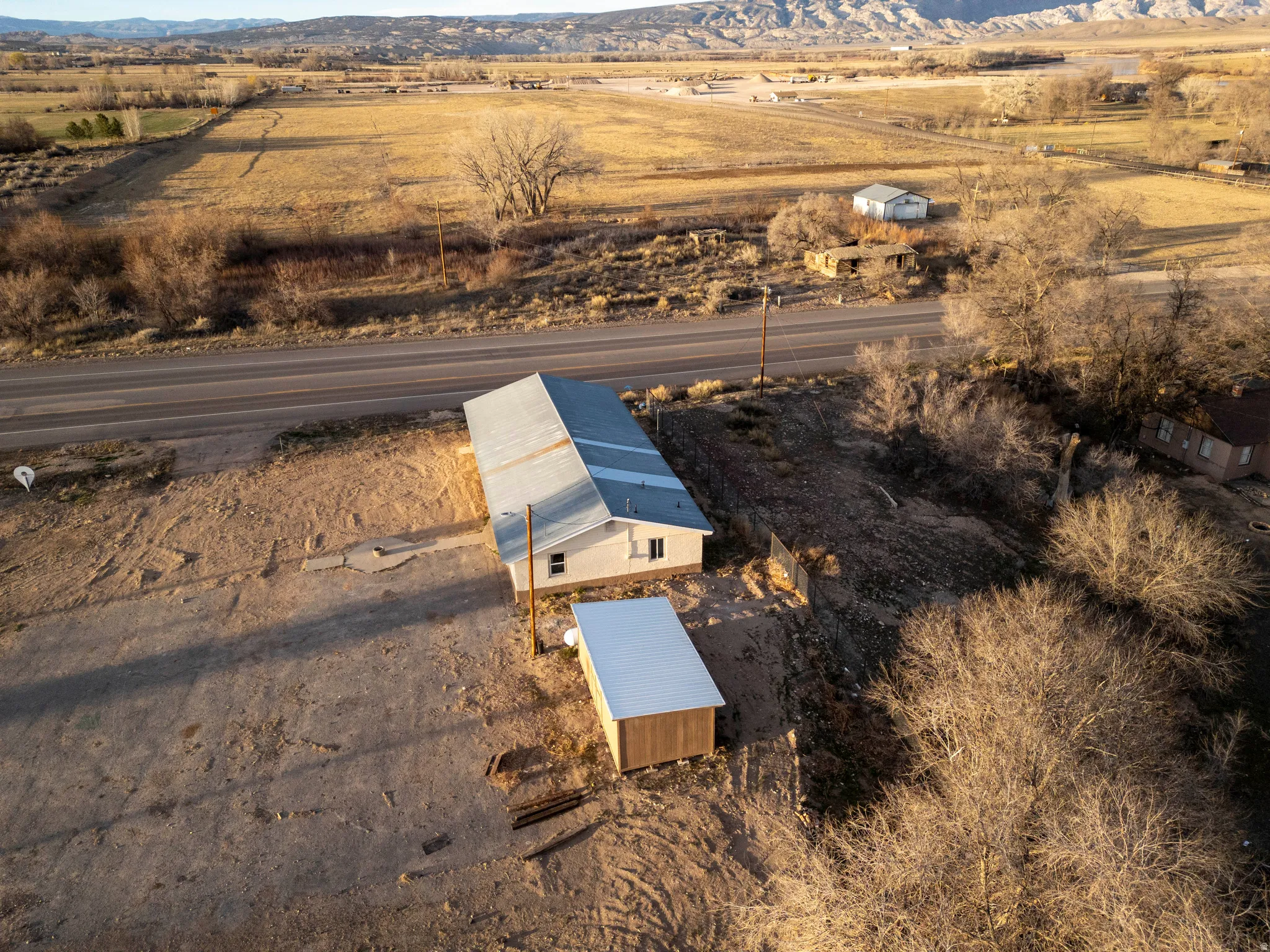 View of rural area featuring a mountain backdrop