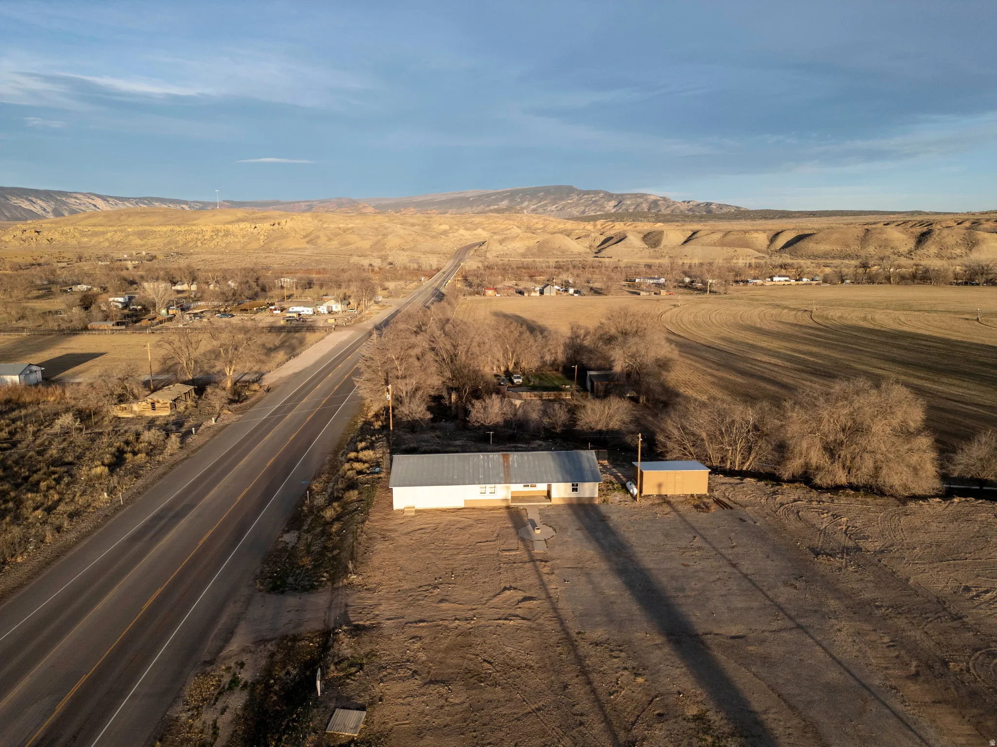 View of rural area with a mountainous background