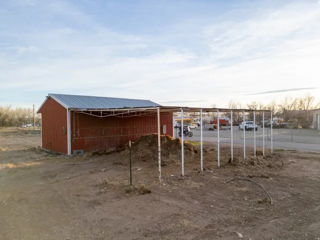 View of pole building