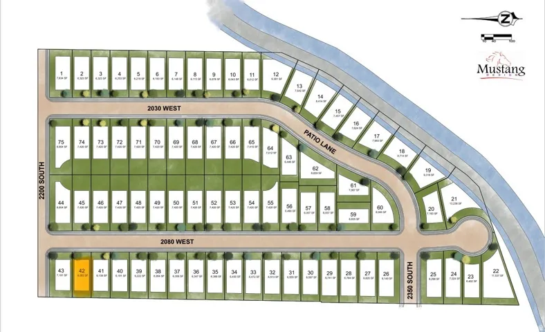 Map of parcels