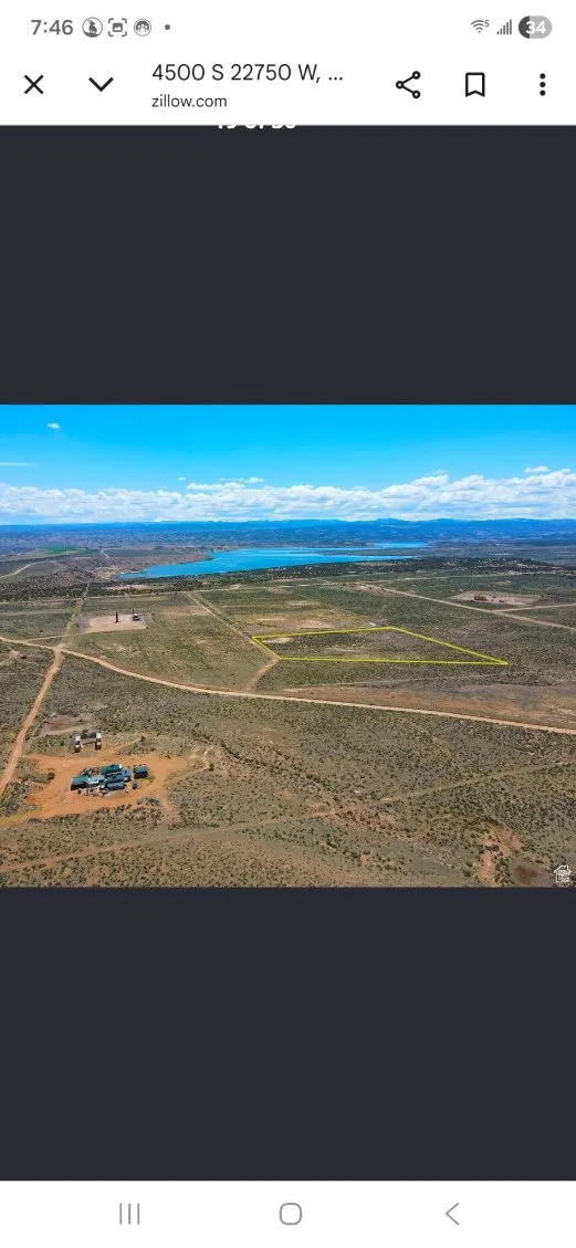 Overview of rural landscape with a desert landscape