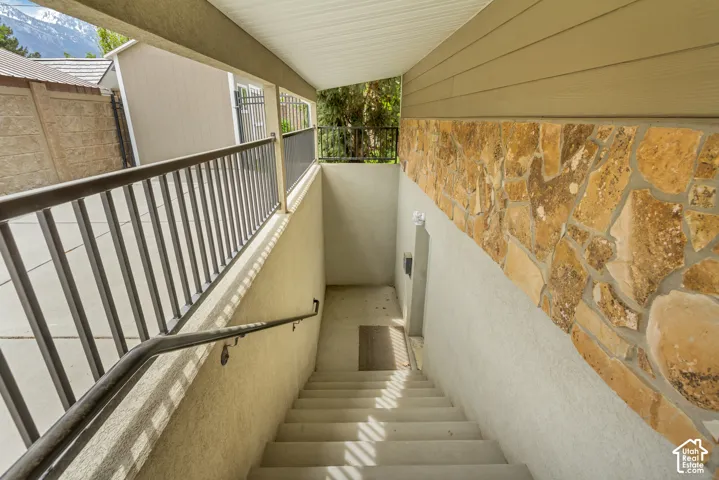 View of stairway