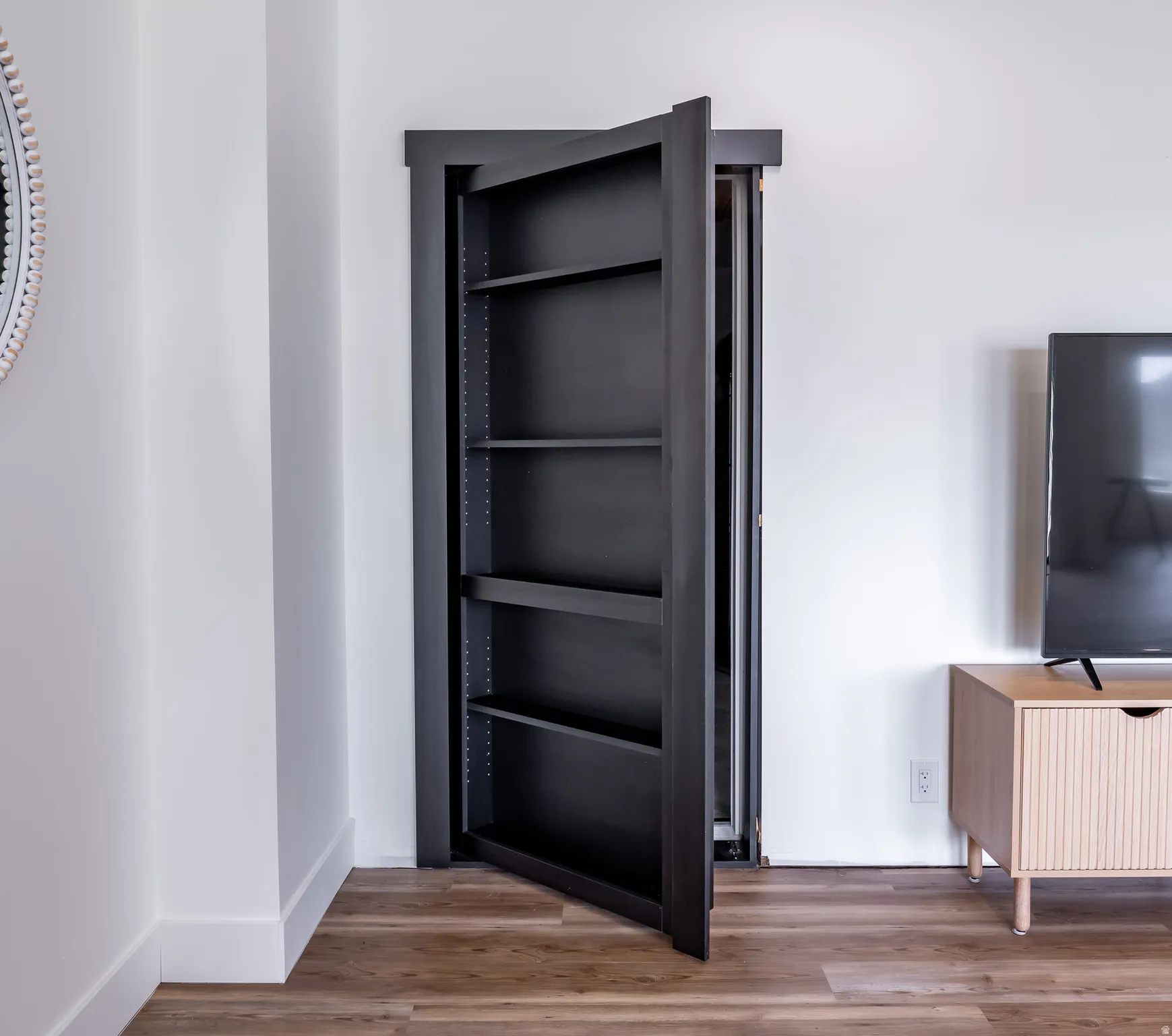 Hidden murphy door to storage room