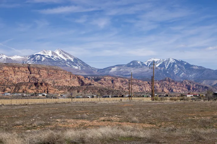 Mountain view with rural landscape