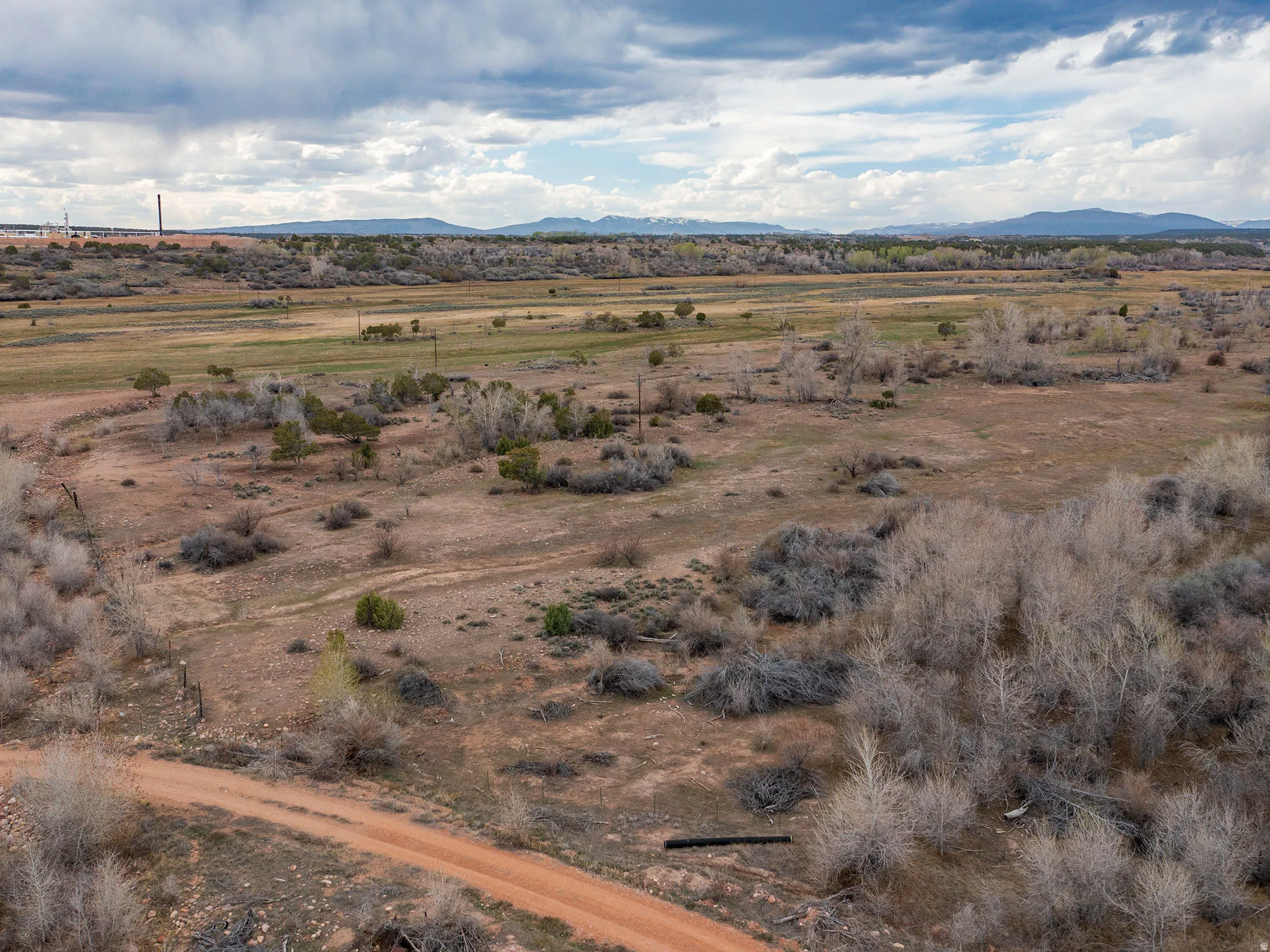 Mountain view with rural landscape