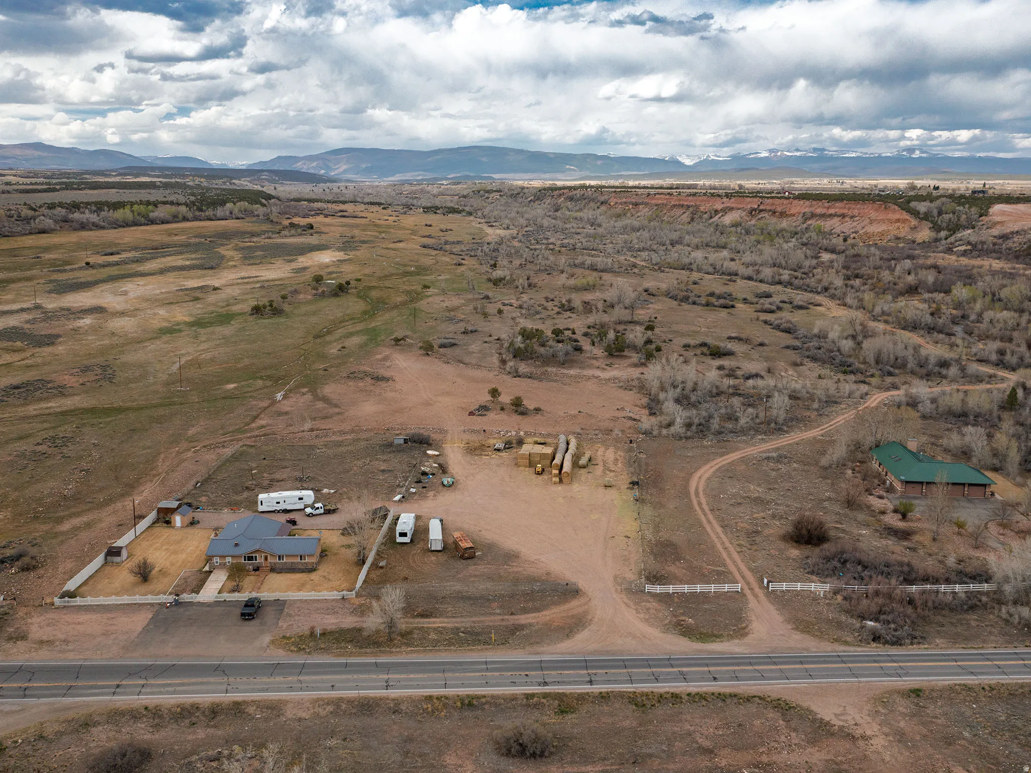 View of rural area featuring mountains
