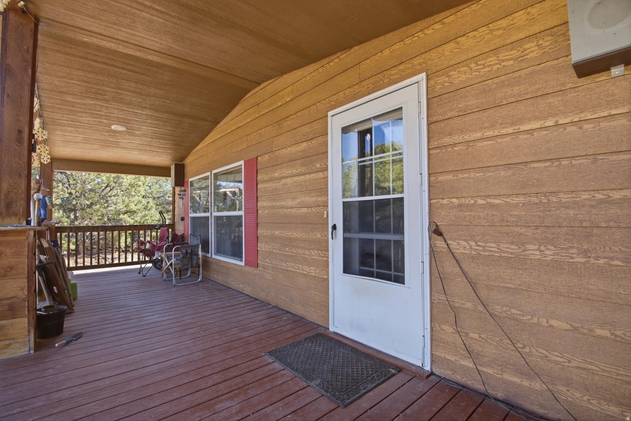 View of wooden terrace