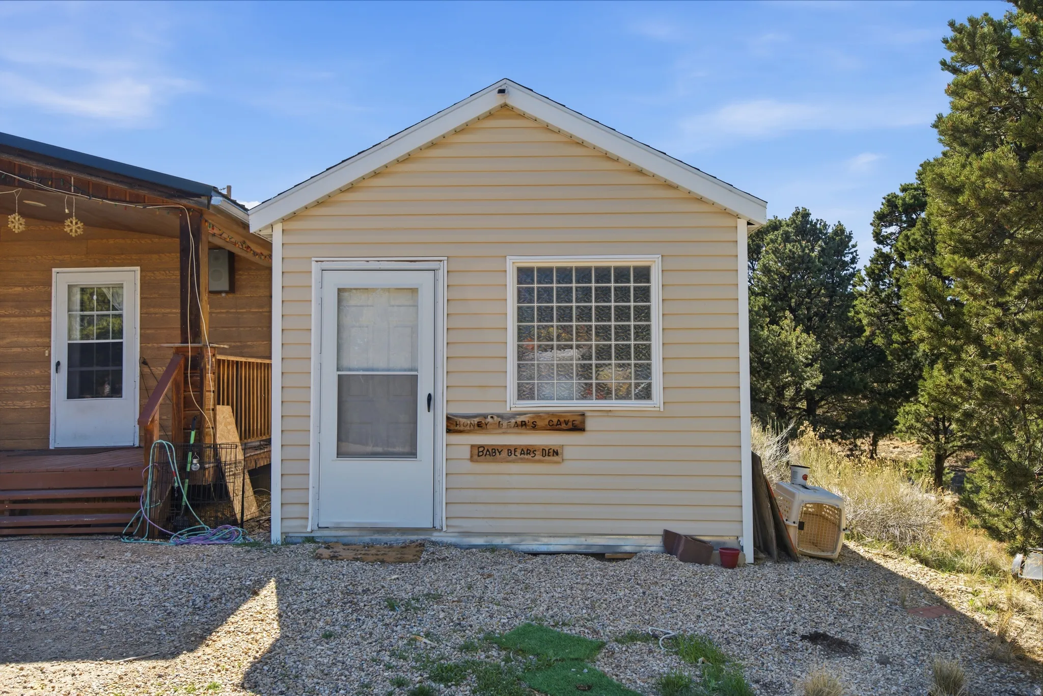 View of outbuilding