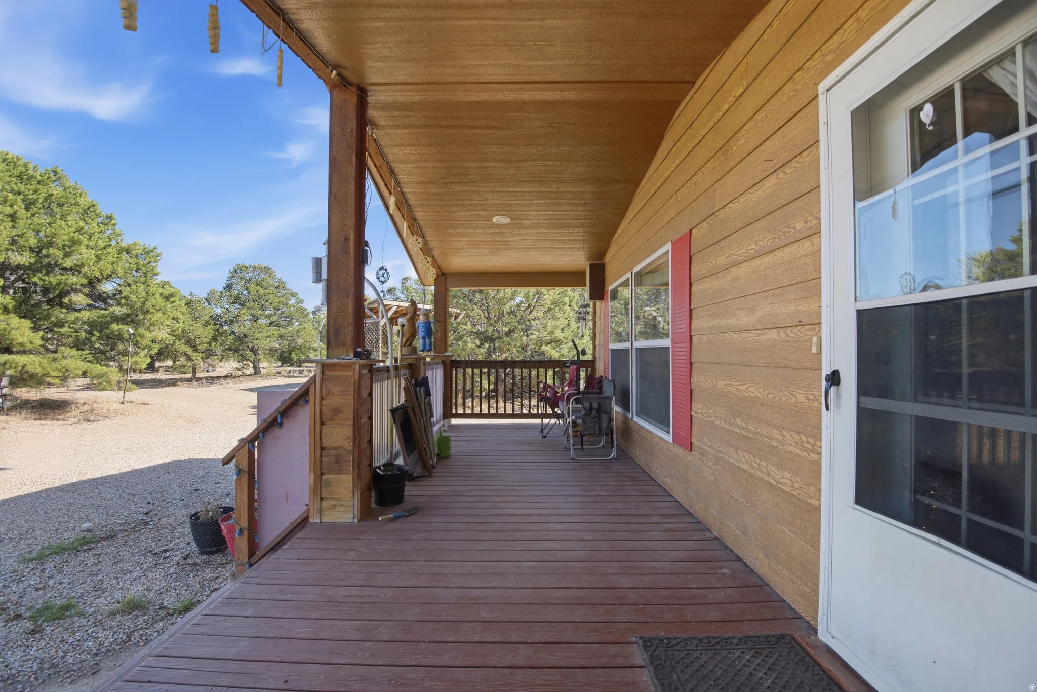 View of wooden porch