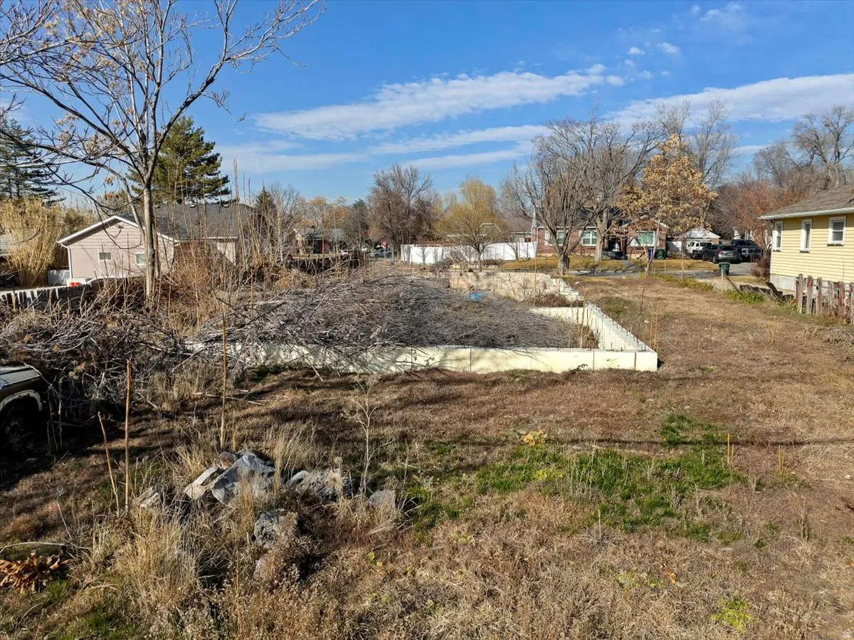 View of yard with a residential view