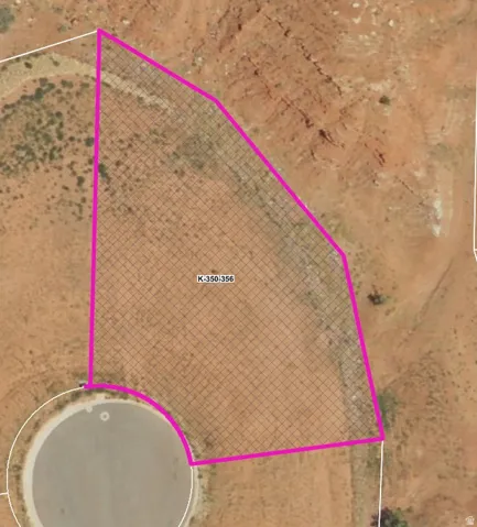 Map / location with property parcel outlined