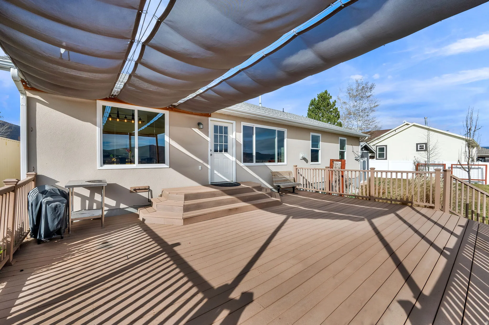 Shaded deck