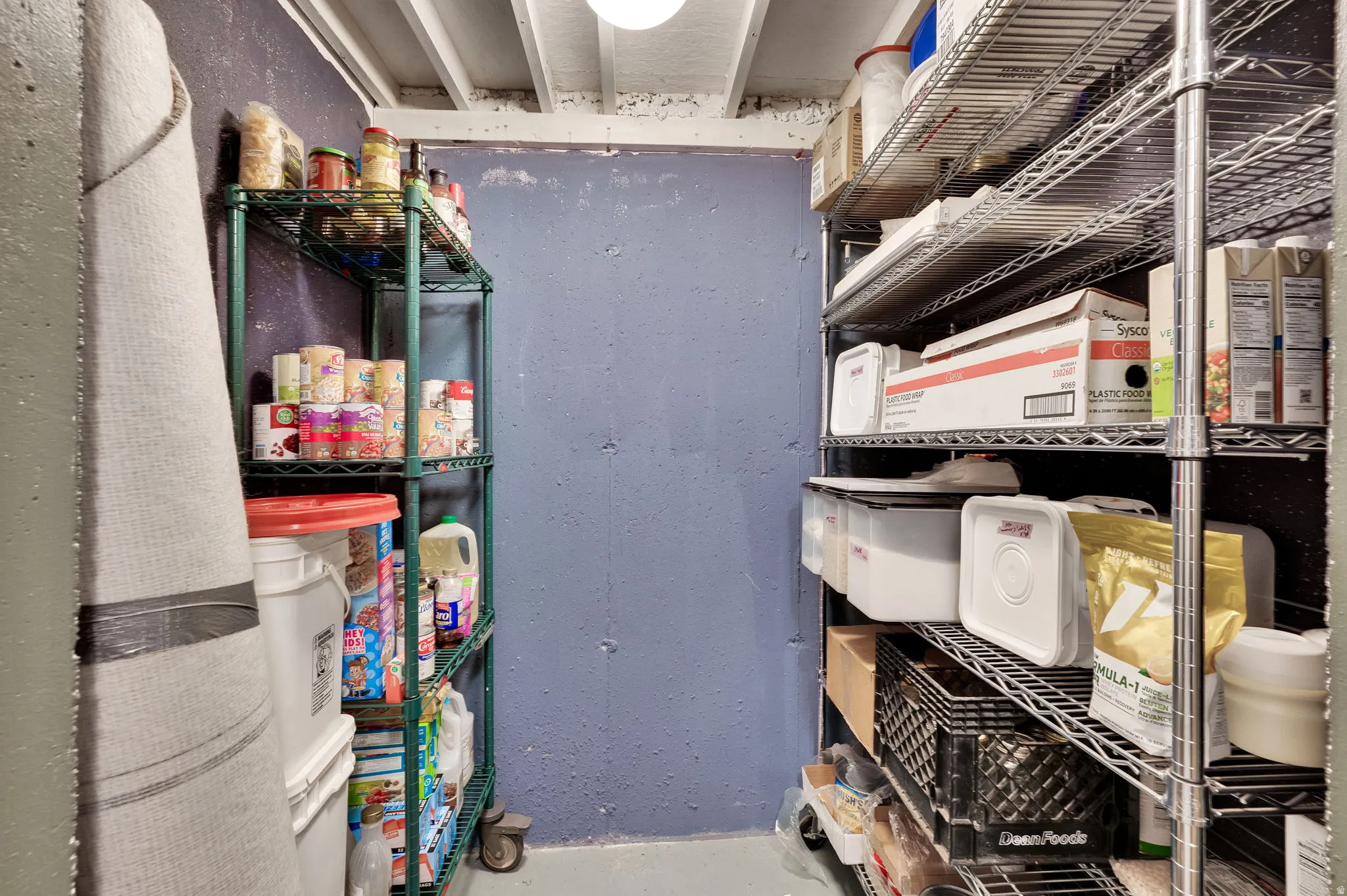 Cold storage under the porch area.