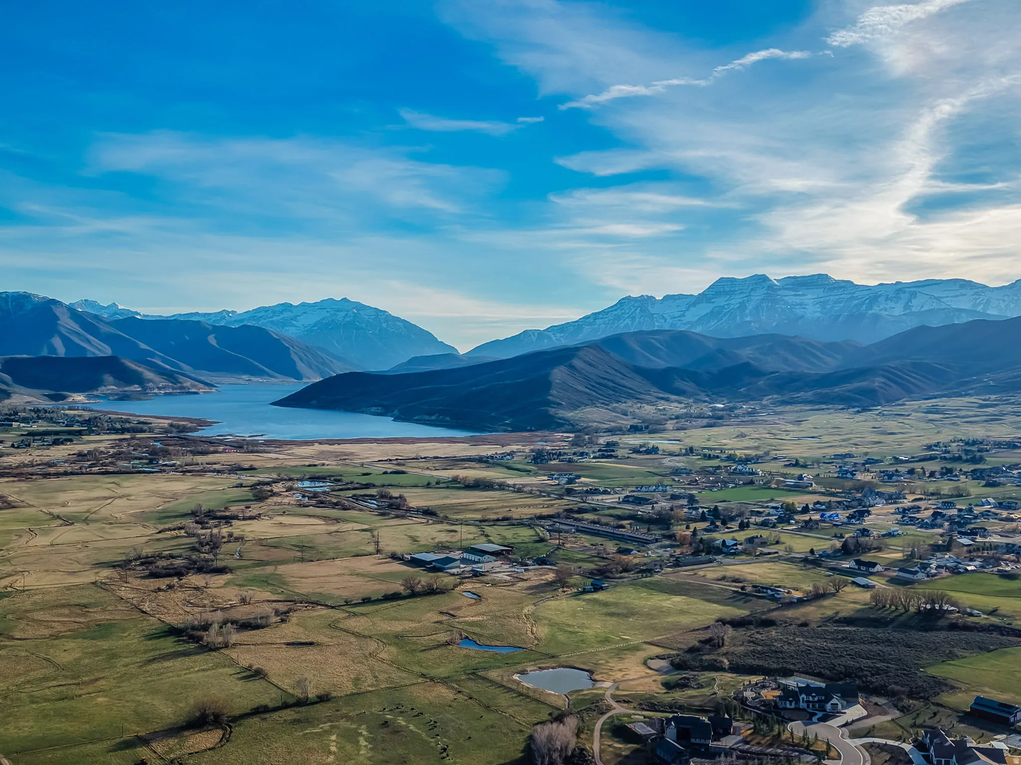 View of Mt Timpanogos and Deer Creek Reservoir