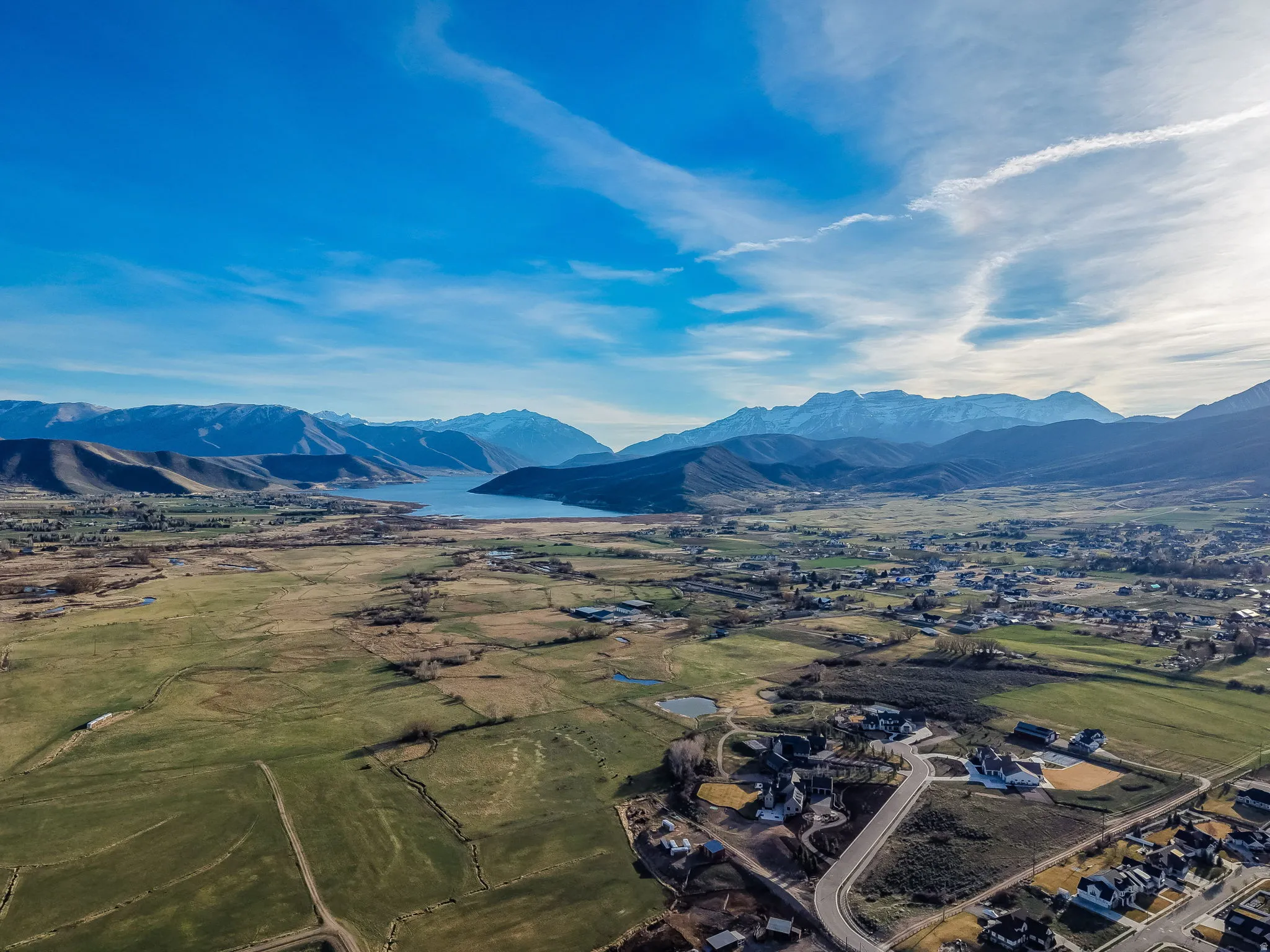 View of Mt Timpanogos and Deer Creek Reservoir