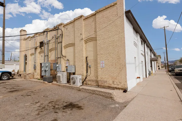 View of building exterior, rear