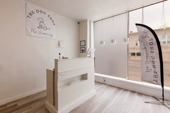 Detailed view of wood finish floors and baseboards