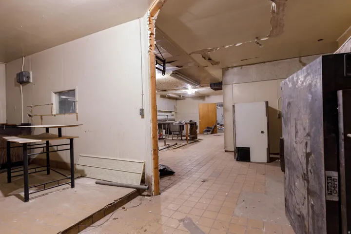 Storage in back of building