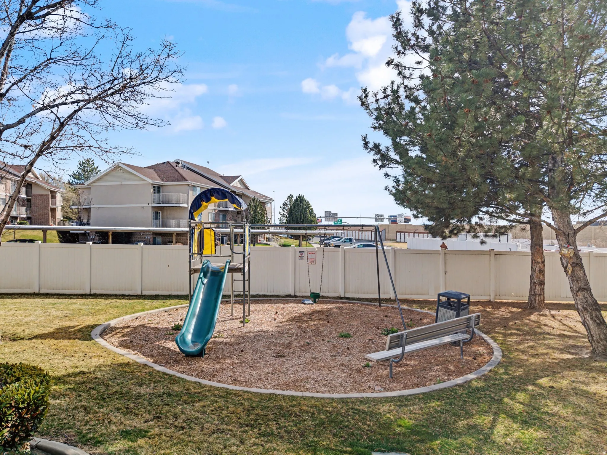 View of community jungle gym
