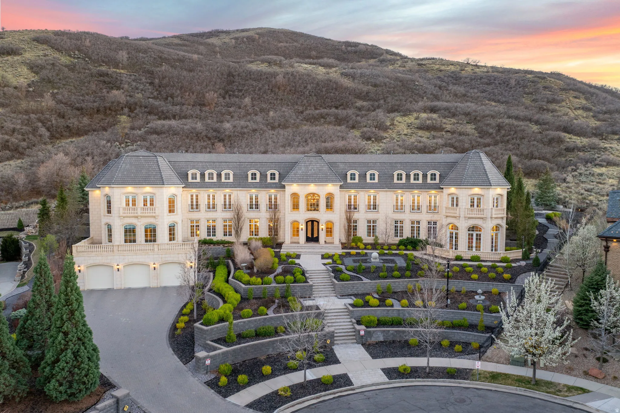Bird's eye view of mountains