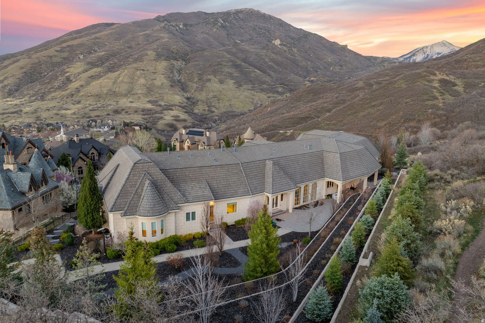 View of mountain backdrop