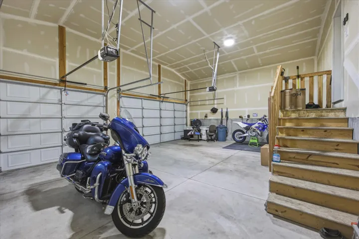Three car attached garage