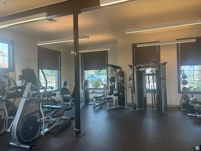 View of workout area