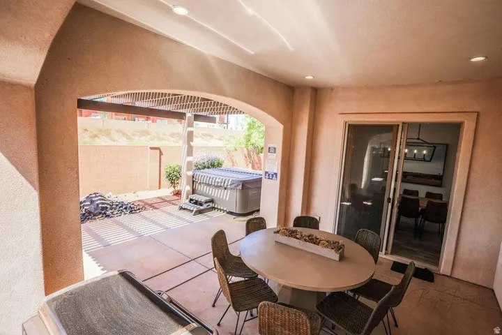 View of patio / terrace featuring outdoor dining space
