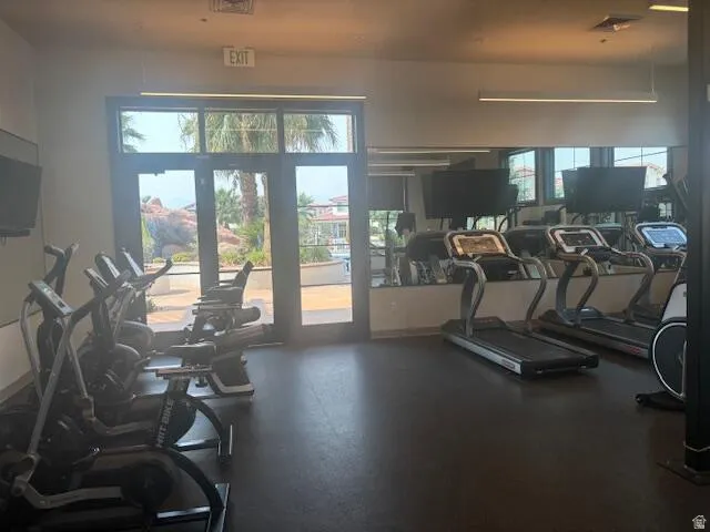 View of exercise room