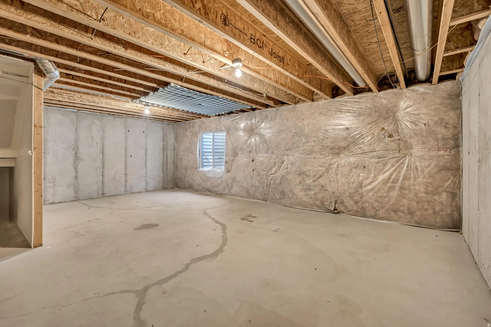 View of below grade area