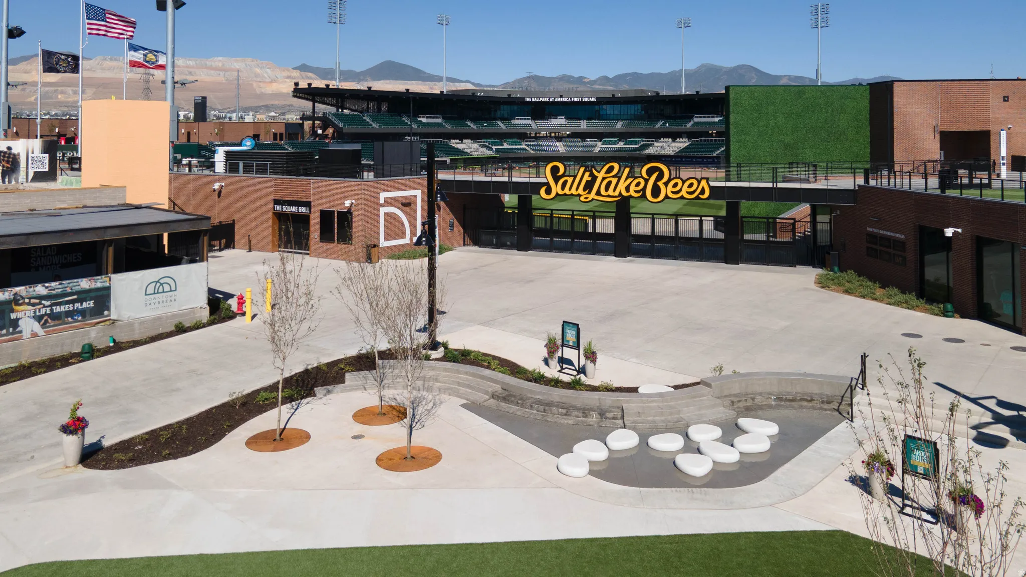 View of commercial location featuring a mountain view