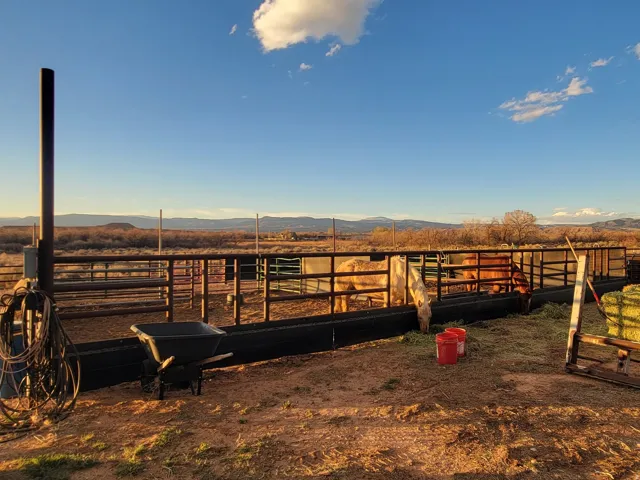View of yard featuring a view of countryside and a mountain view