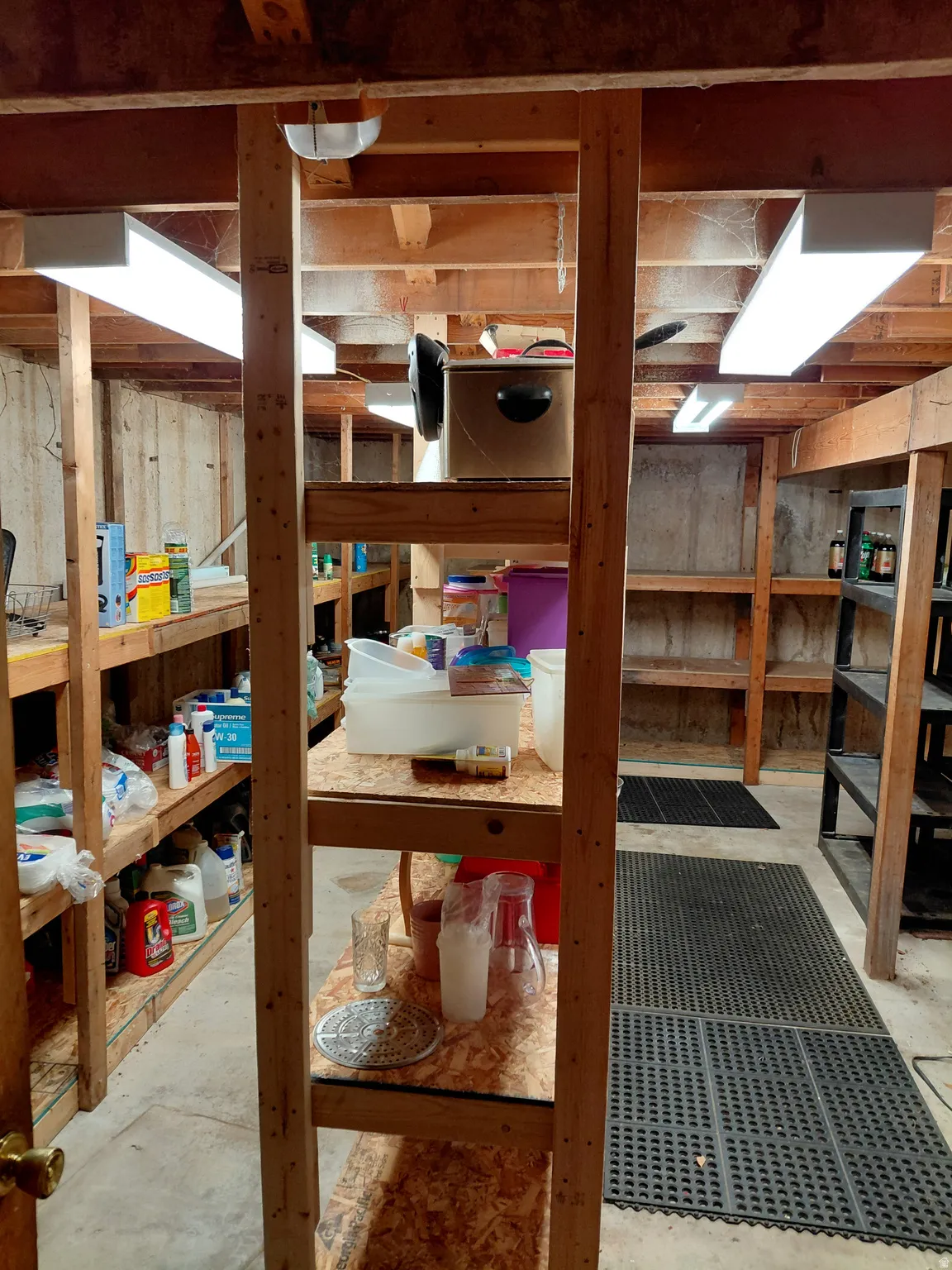 View of large storage room
