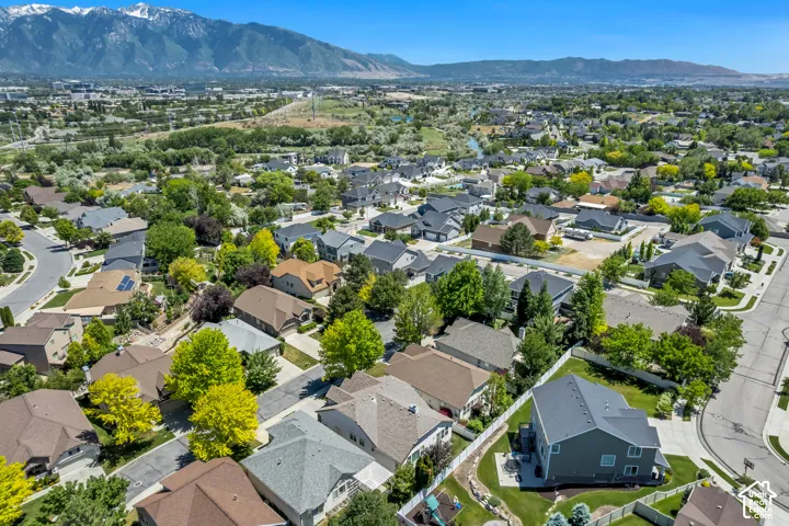 Expansive residential area featuring a variety of single-family homes, mature landscaping, and paved streets