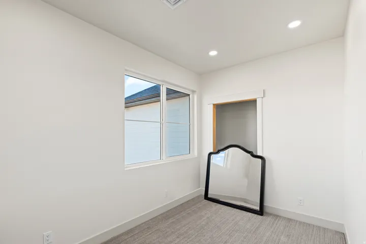 Large walk in closet off Master bath