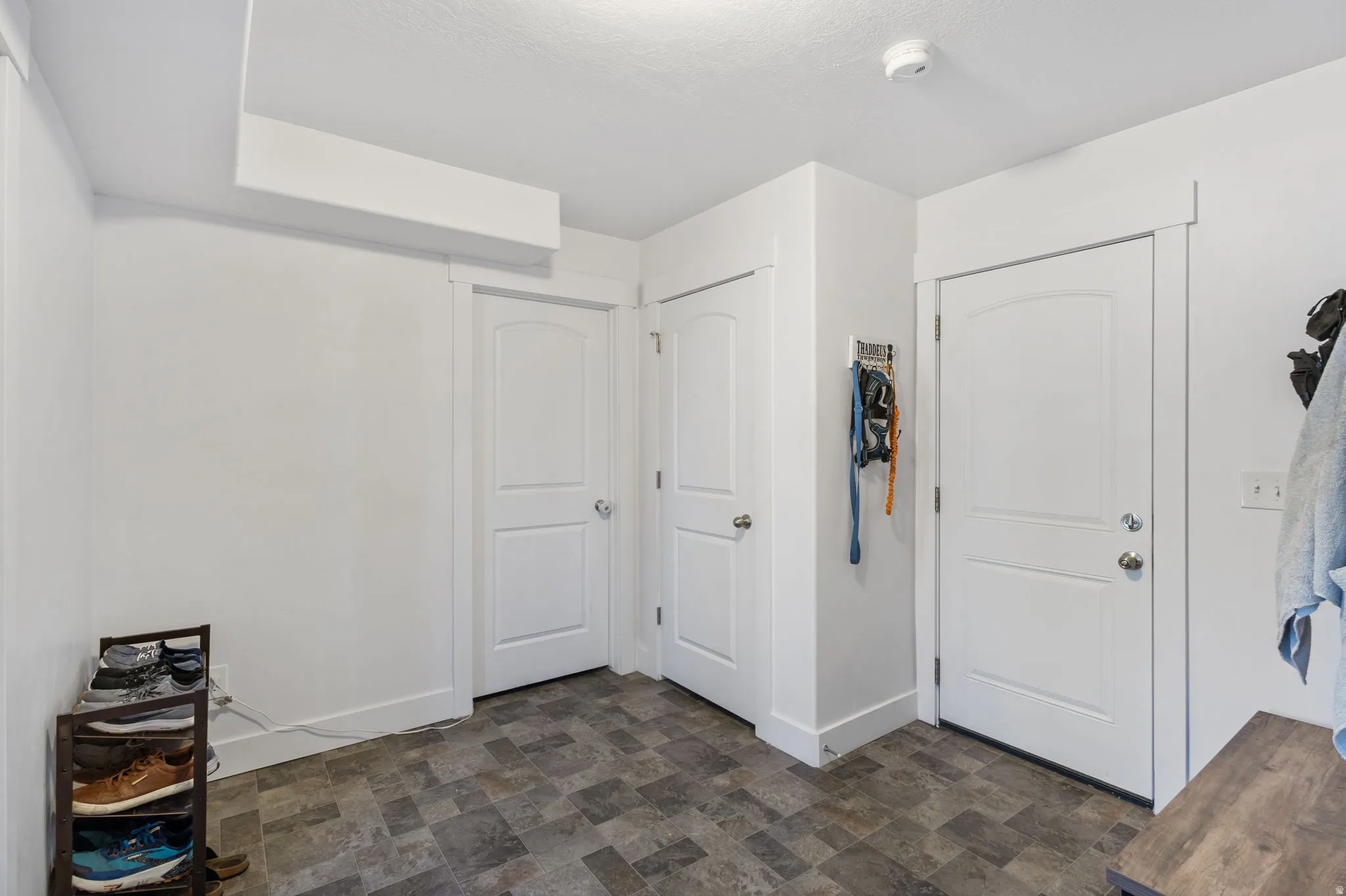 Level one entry from garage