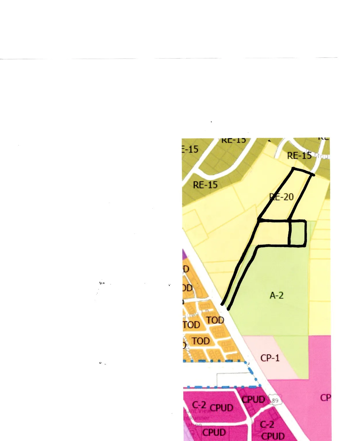 Map / location, Zoning