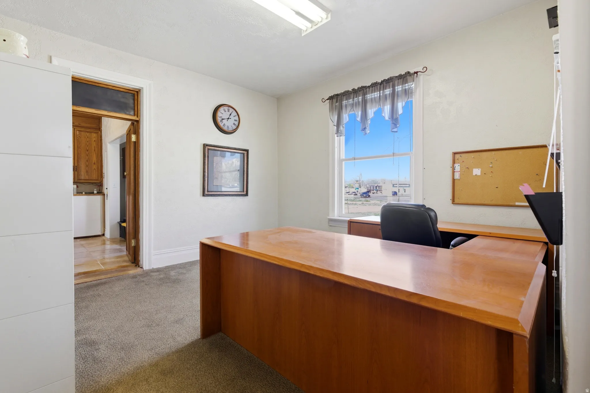 Office with washer / clothes dryer