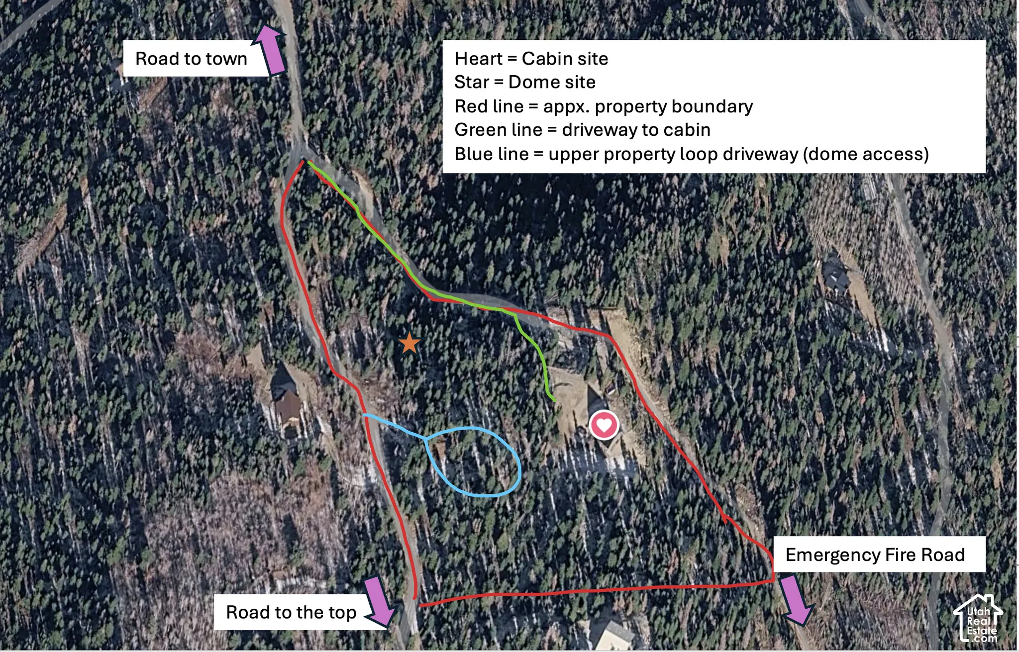 Map / location featuring property parcel outlined