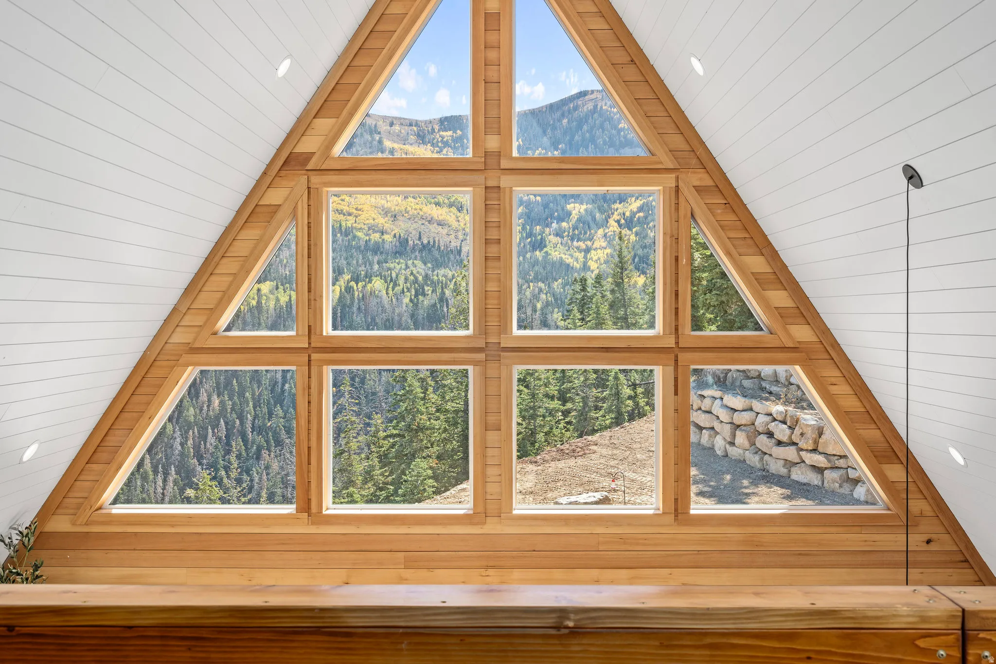 Bonus room with wood walls