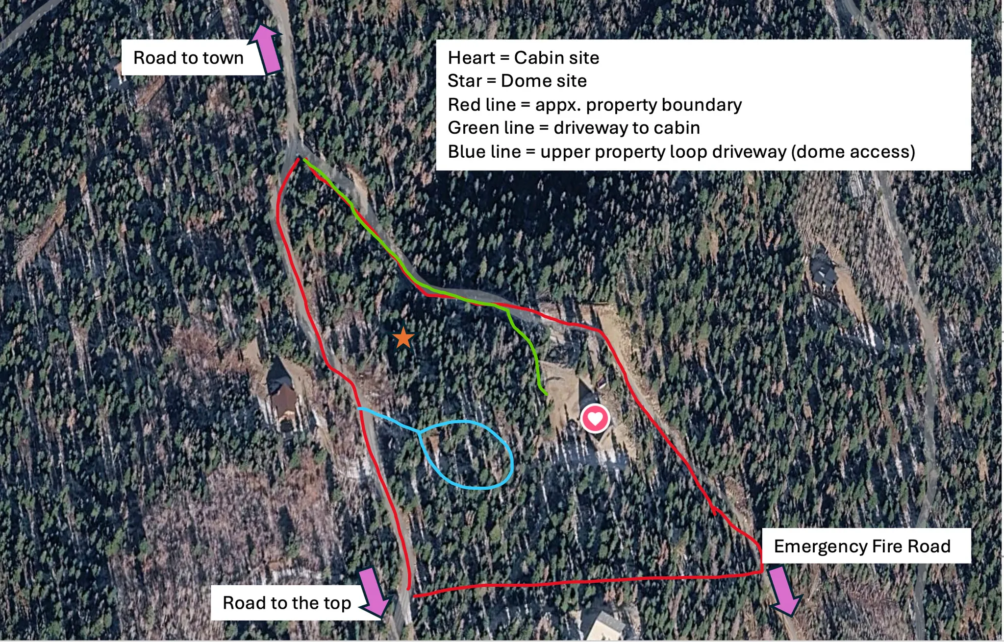 Map / location featuring property parcel outlined