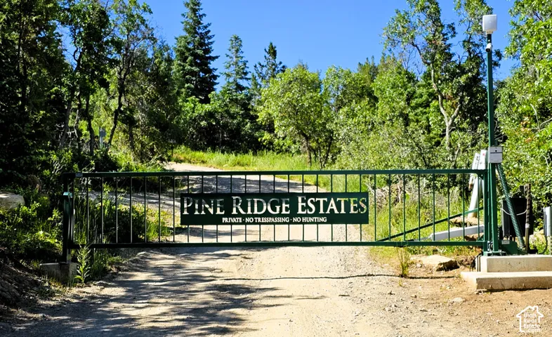 Photo of the gate to enter the property