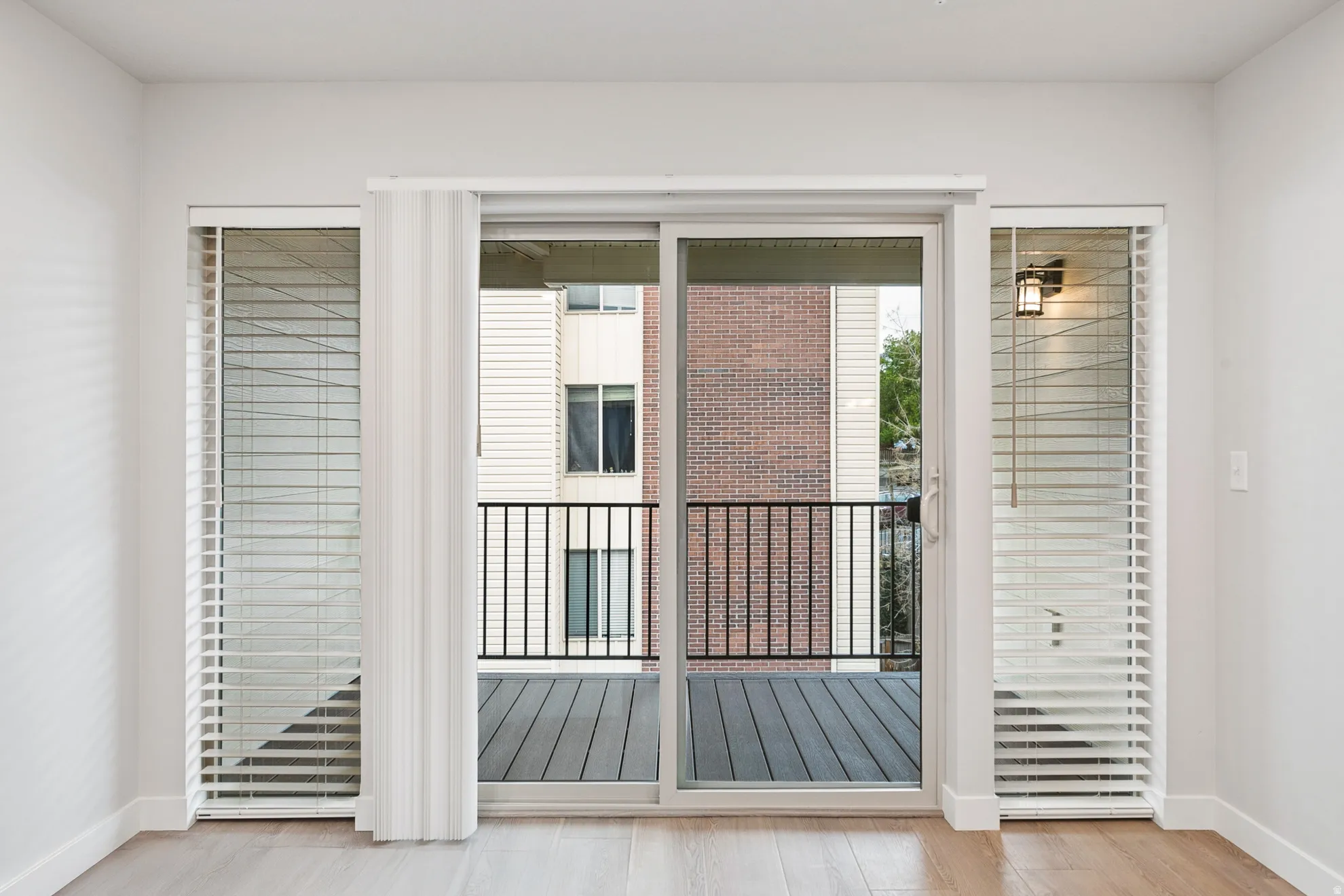 with wood finished floors